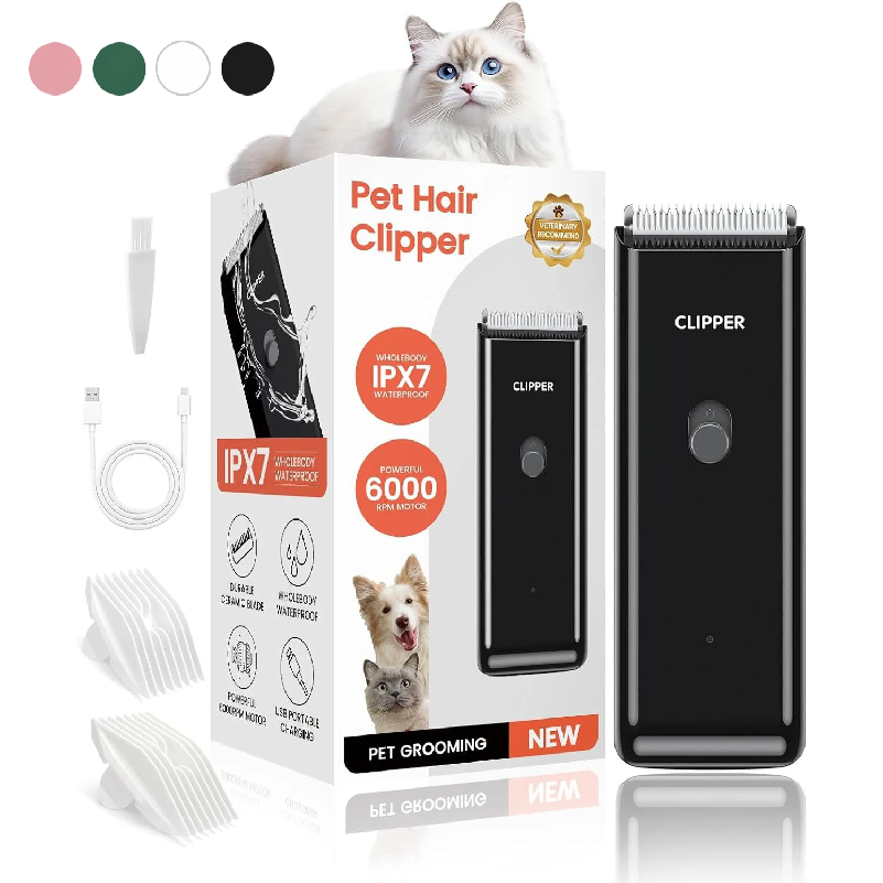 Cordless Dog Clippers Low Noise Grooming - コードレス犬用バリカン充電式ペットヘアトリマー低騒音プロフェッショナル猫子犬グルーミングヘアカットマシン電動カッター