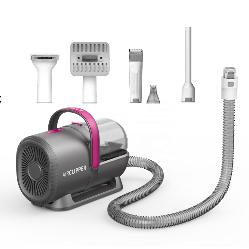 Pet Grooming Vacuum Suction Kit 5 In 1 - 5 in 1ペットグルーミングキット,犬の猫のグルーミングキット,掃除機,高性能ろ過アイテム