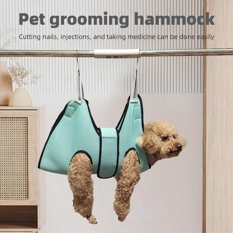 Pet Grooming Hammock Sling Restraint - 猫用グルーミングハンモックハーネス 猫犬用リラックスネイルトリミング拘束具 ペットスリング グルーミングハンモック用