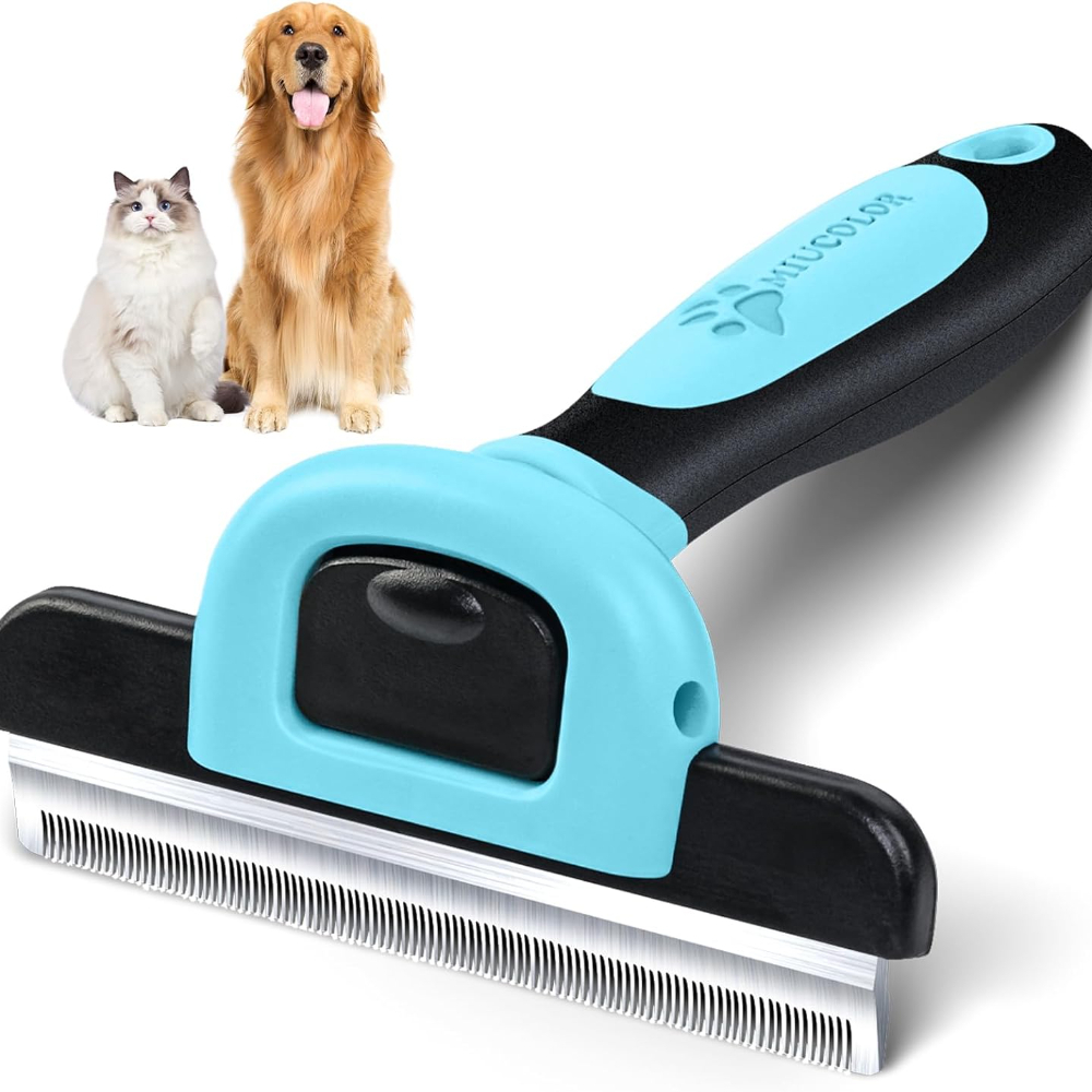 Undercoat Rake Dematting Tool Dog Shedding - ペットグルーミングブラシ-犬猫用両面抜け毛取り・毛玉取りアンダーコートレーキコーム グルーミング＆ケア用抜け毛取りツール
