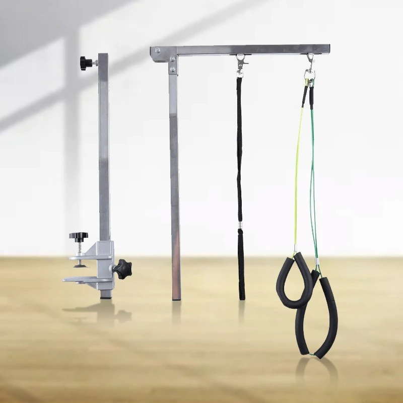 Folding Pet Grooming Table Arm Clamp - 調整可能なステンレス製、伸縮式、耐久性に優れた折りたたみ式ペット用グルーミングテーブルアームブラケット、犬用グルーミングアクセサリー