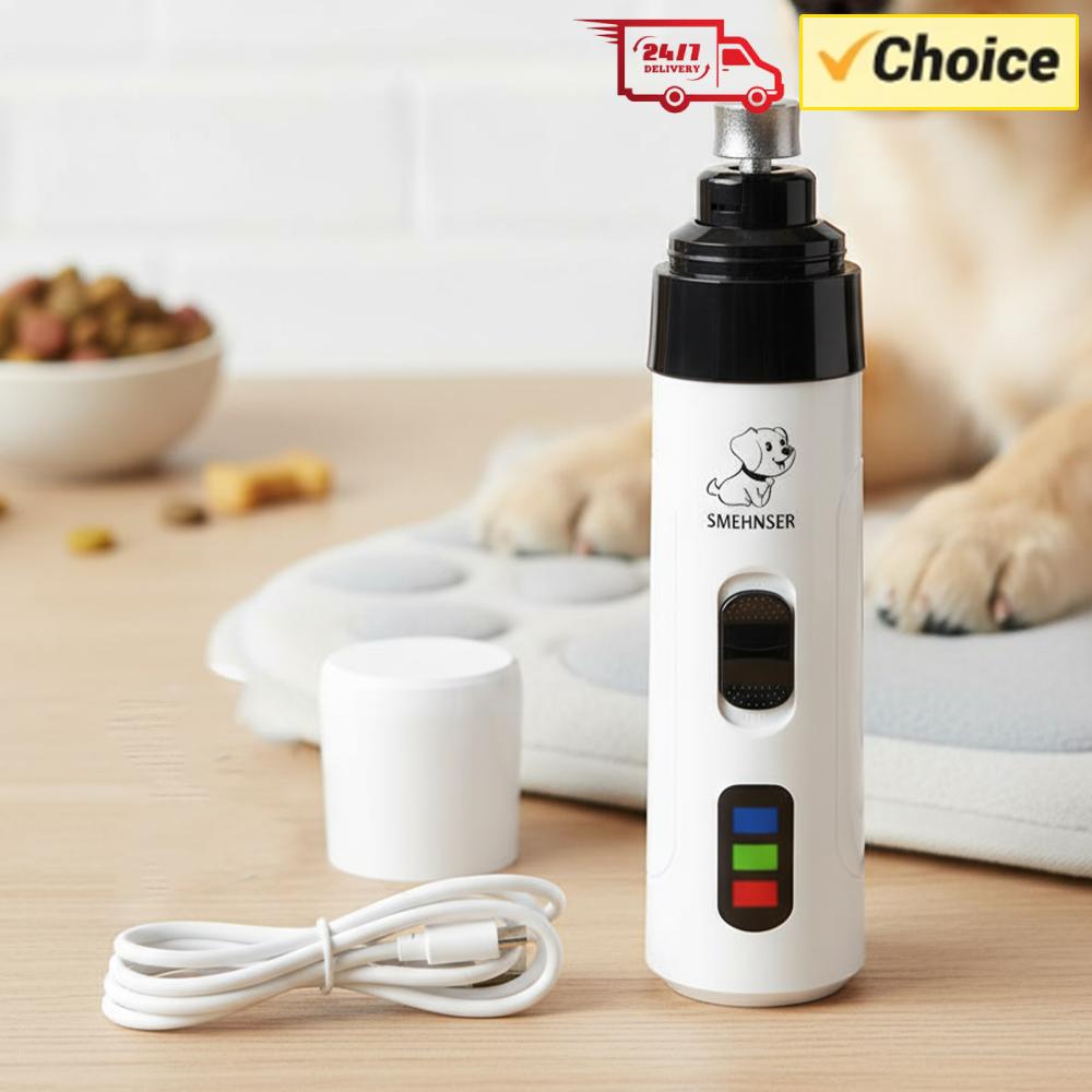 Cordless Dog Clippers Low Noise Grooming - 犬用爪切り USB充電式 ペット用爪切り 振動式コードレス 犬用グルーミング安全爪切り 低騒音
