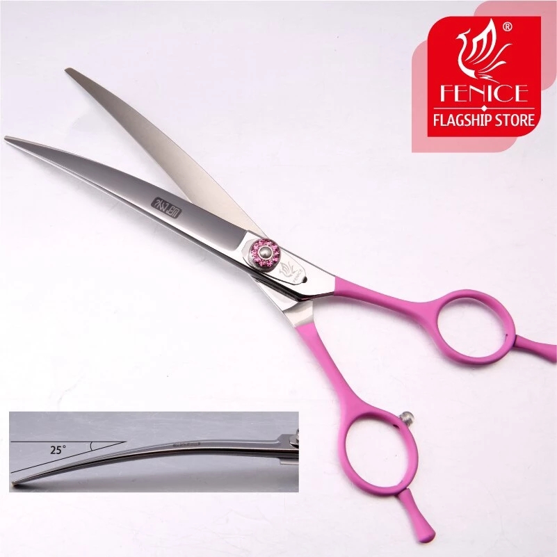 フェニーチェプロフェッショナルJP440Cペット用カーブシザ - Professional Pet Grooming Scissors Curved のレビューと価格