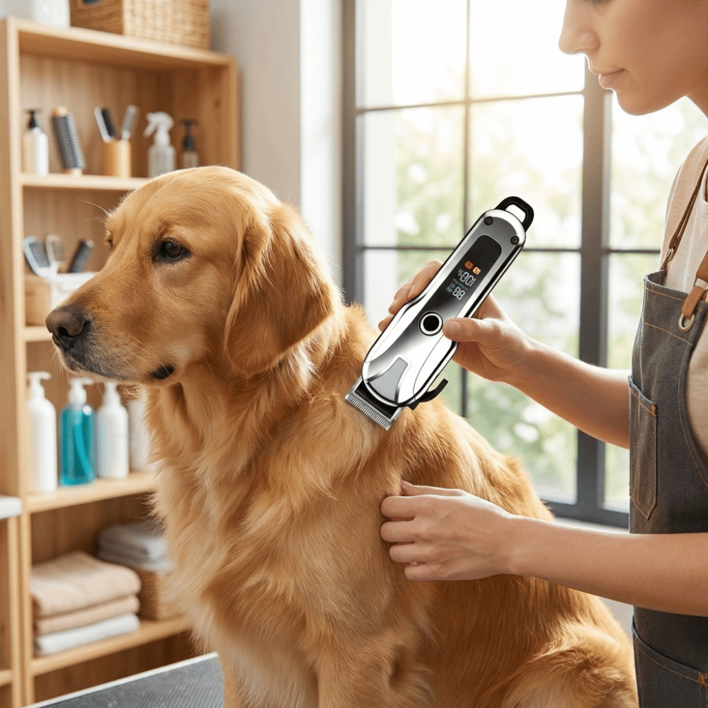 USB充電式電動ペット用バリカン。低騒音、コードレス。LED - Cordless Dog Clippers Low Noise Grooming のレビューと価格