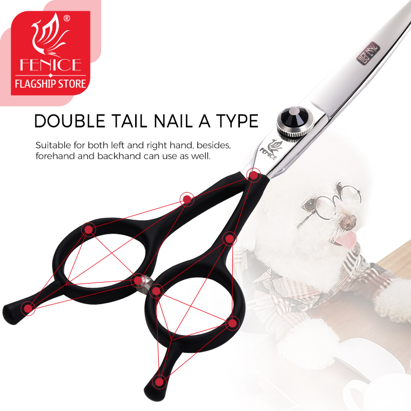 Fenice 5.5インチのペットのグルーミング用のプロの湾 - Professional Pet Grooming Scissors Curved のレビューと価格