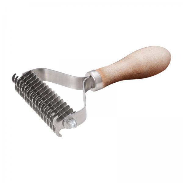 両面アンダーコート用くし状コーム、オークハンドル、安全な抜け - Undercoat Rake Dematting Tool Dog Shedding のレビューと価格