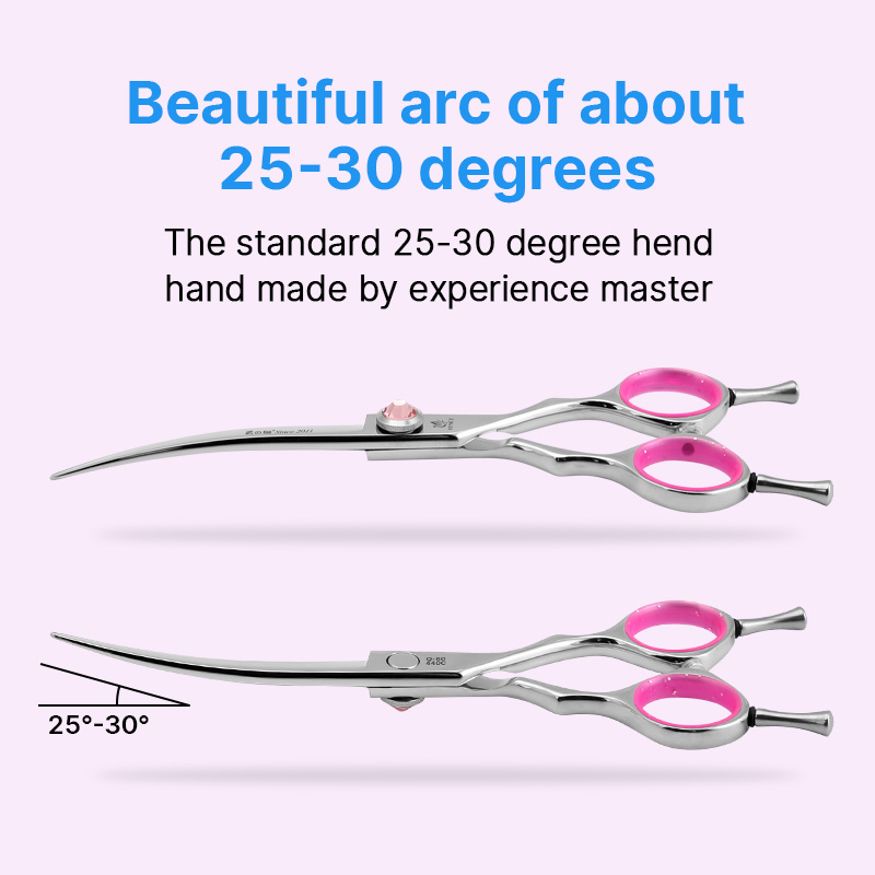 フェニチェ プロフェッショナル ドッグ グルーミング シザー - Professional Pet Grooming Scissors Curved のレビューと価格