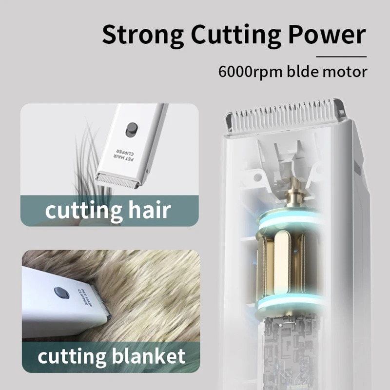 プロ仕様の低騒音、コードレス、USB充電式電動ペット用トリマ - Cordless Dog Clippers Low Noise Grooming のレビューと価格