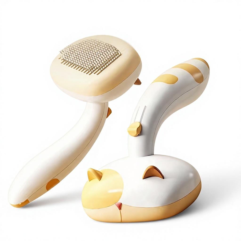 ペットグルーミングブラシ ステンレス鋼針櫛 セルフクリーニン - Slicker Brush Self Cleaning Pet Grooming のレビューと価格