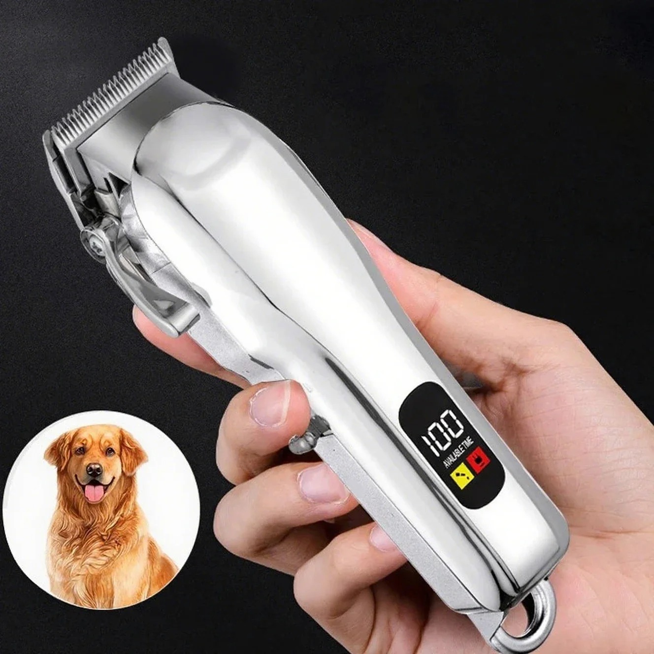 コードレスで低騒音、プロ仕様の電動ペット用バリカン。犬の毛を - Cordless Dog Clippers Low Noise Grooming のレビューと価格