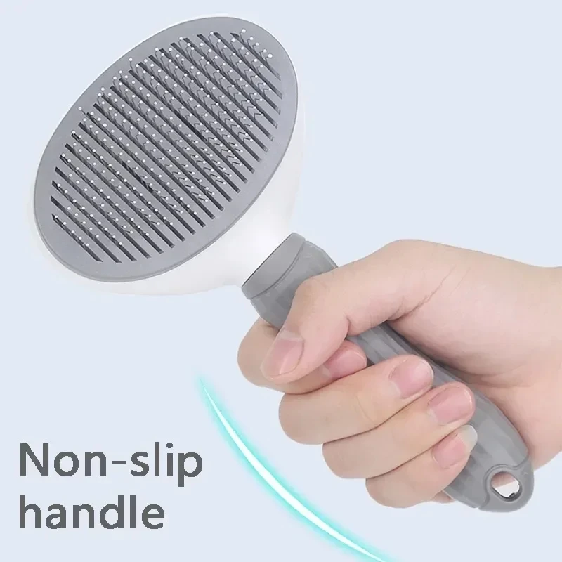 セルフクリーニングペットヘアリムーバーコーム、猫用スリッカー - Slicker Brush Self Cleaning Pet Grooming のレビューと価格