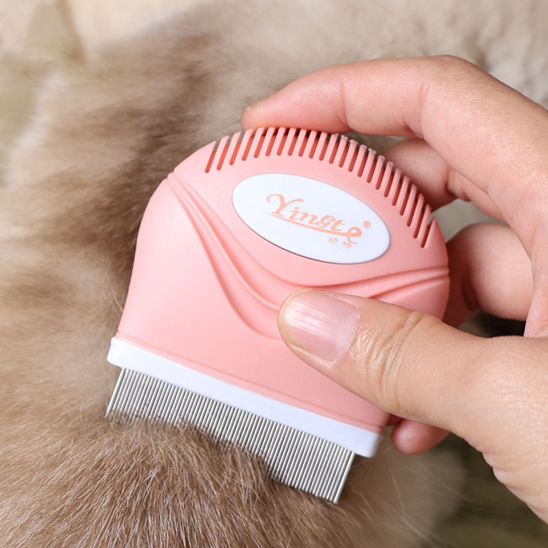 ペット用ノミ取り櫛 ステンレス製 細歯 犬猫用グルーミングブ - Flea Comb Fine Tooth Pet Tear Stain のレビューと価格