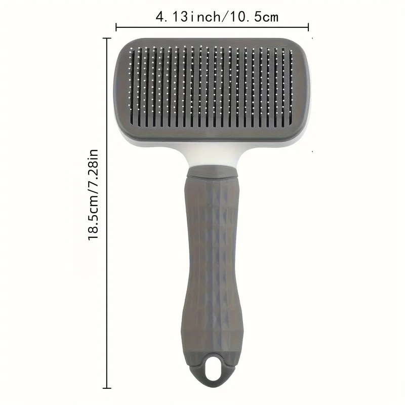 セルフクリーニングペットヘアリムーブコーム 猫用スリッカーブ - Slicker Brush Self Cleaning Pet Grooming のレビューと価格