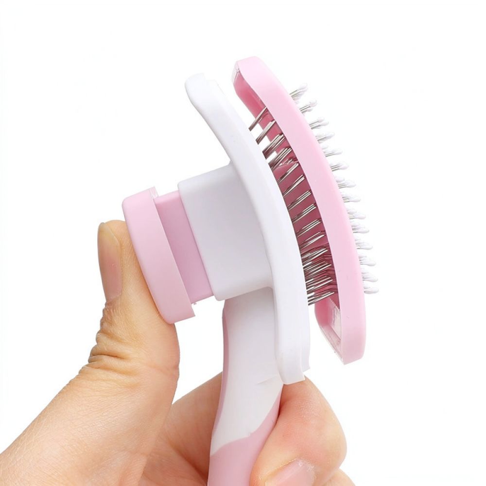 ペット用グルーミングツール、犬や猫の毛取りに最適な、自動洗浄 - Slicker Brush Self Cleaning Pet Grooming のレビューと価格