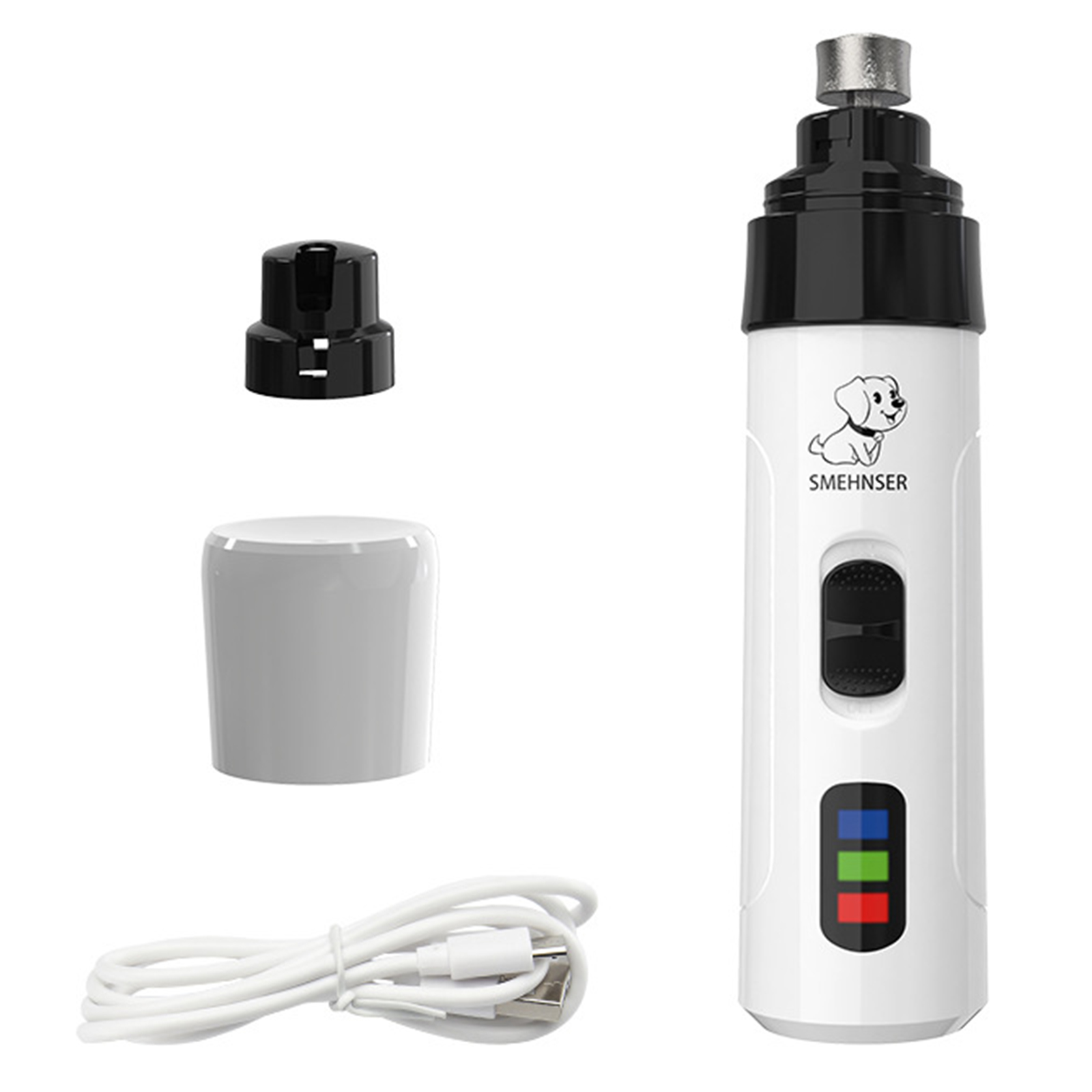 電動犬用爪切り USB充電式ペット爪切り 低騒音コードレス犬 - Cordless Dog Clippers Low Noise Grooming のレビューと価格