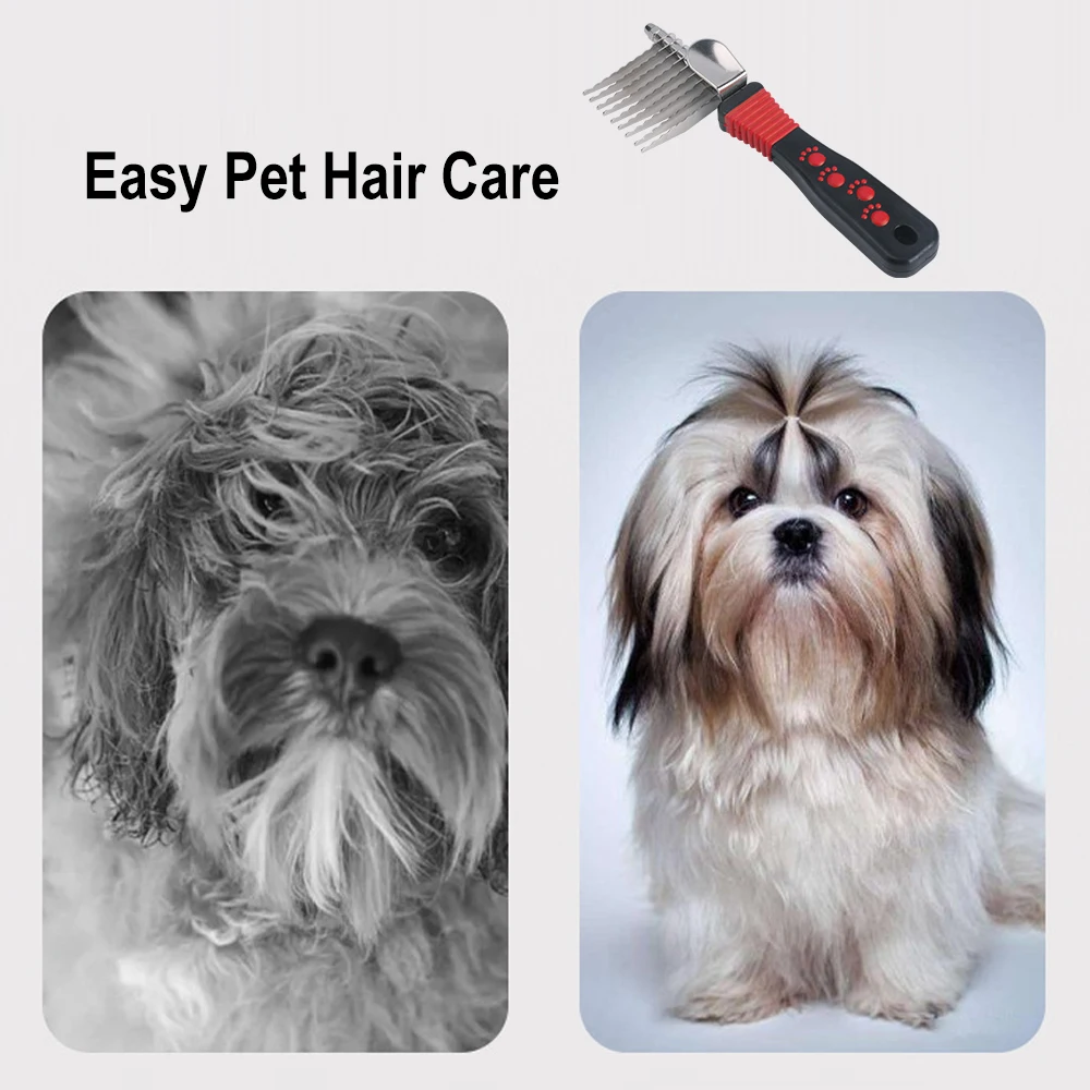 ペットのアンダーコート用ヘアブラシ、犬のグルーミング、毛の絡 - Undercoat Rake Dematting Tool Dog Shedding のレビューと価格