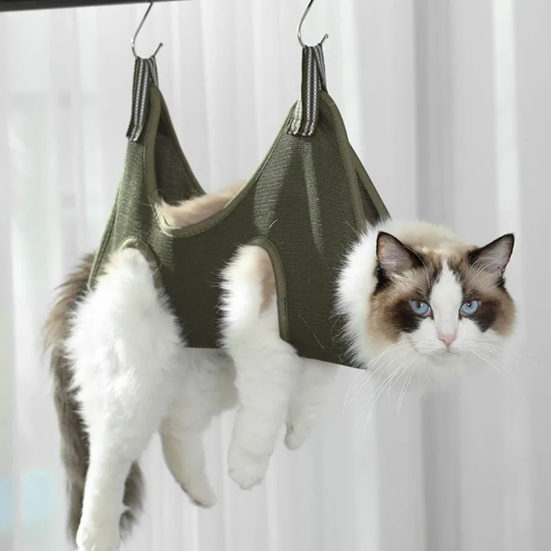 猫用グルーミングハンモック、猫や犬の爪切り用、小型犬・中型犬 - Pet Grooming Hammock Sling Restraint のレビューと価格