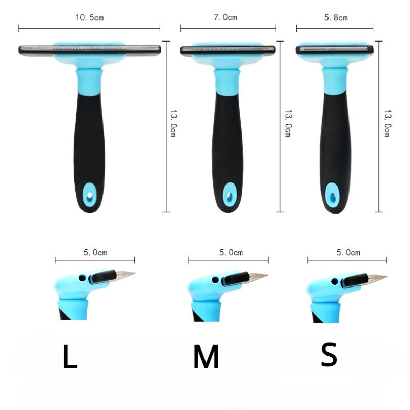 ペットグルーミングブラシ-犬猫用両面抜け毛取り・毛玉取りアン - Undercoat Rake Dematting Tool Dog Shedding のレビューと価格