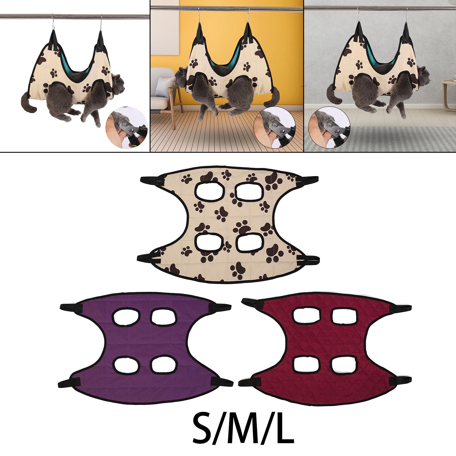 ペットグルーミングハンモックスリング 犬猫用 お風呂・爪切り - Pet Grooming Hammock Sling Restraint のレビューと価格