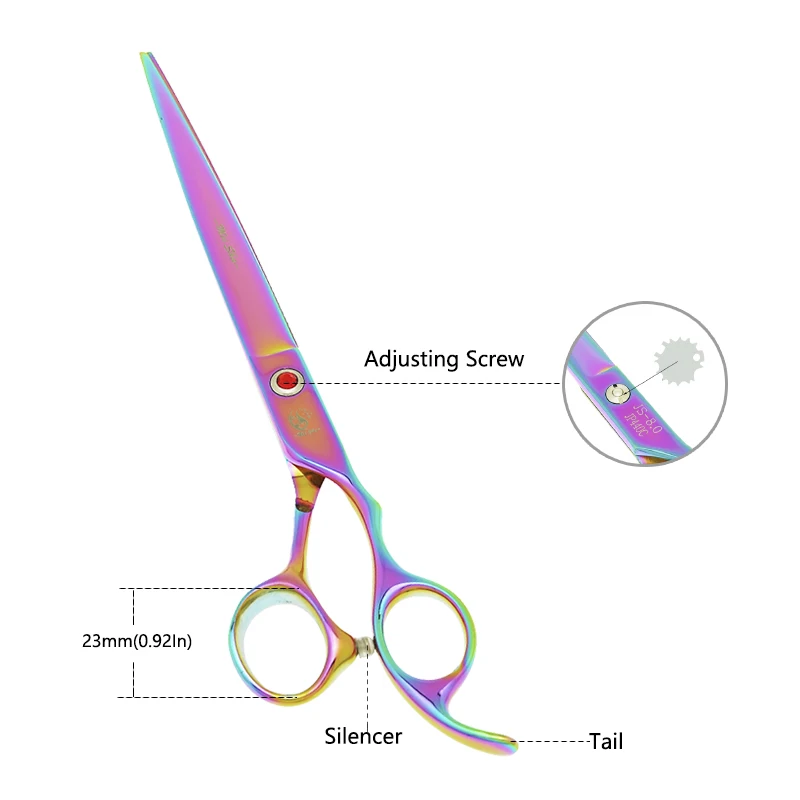 8.0インチ プロ仕様のペット用ハサミ。犬のトリミング用。J - Professional Pet Grooming Scissors Curved のレビューと価格