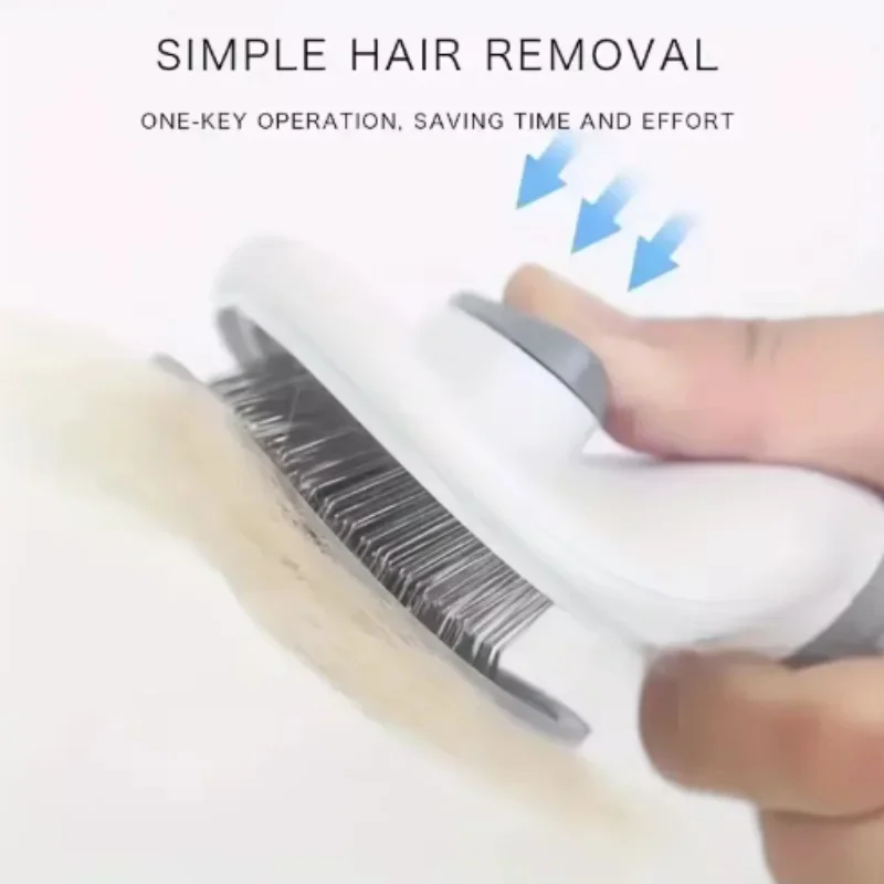犬や猫の抜け毛取り用、自動洗浄機能付きのペット用スリッカーブ - Slicker Brush Self Cleaning Pet Grooming のレビューと価格