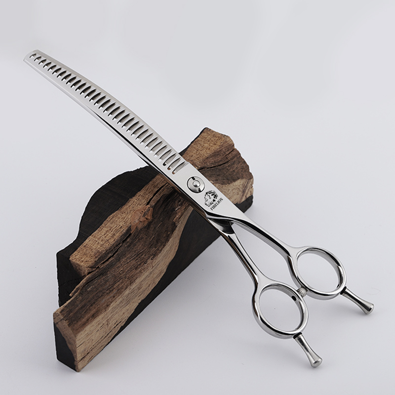 Fidrelion-プロのペットの圧力はさみ,6.5/7.0 - Professional Pet Grooming Scissors Curved のレビューと価格