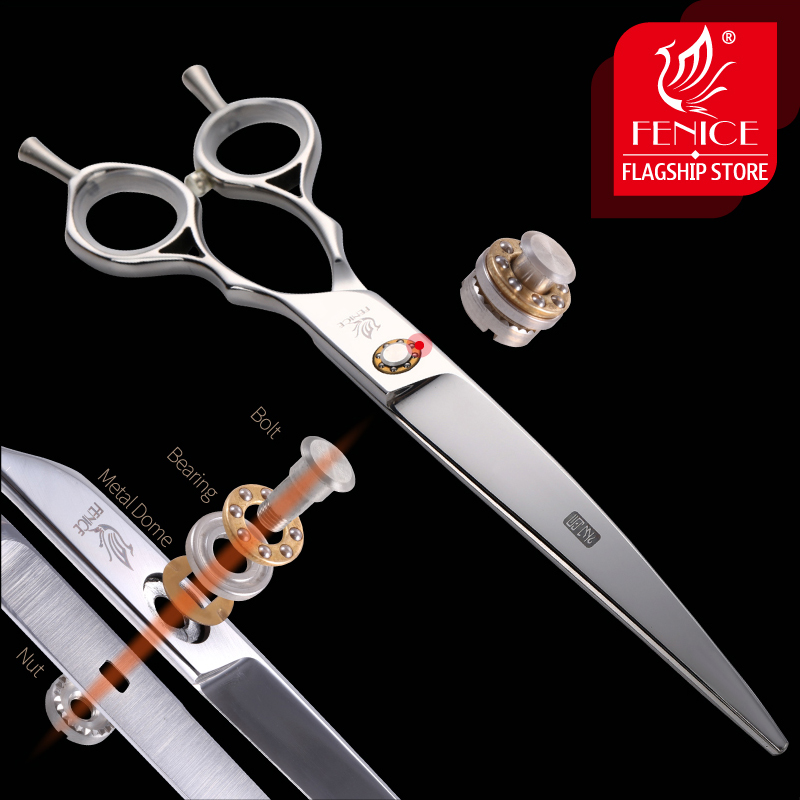 Fenice-プロのペット用グルーミングセット,6.5/7/ - Professional Pet Grooming Scissors Curved のレビューと価格