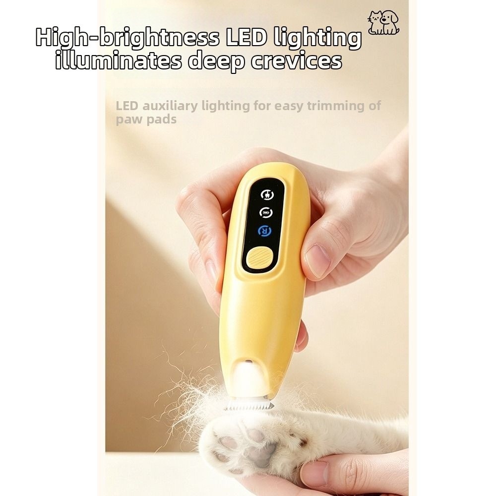プロ仕様のLEDライト付きペット用爪切り。低騒音、コードレス - Cordless Dog Clippers Low Noise Grooming のレビューと価格