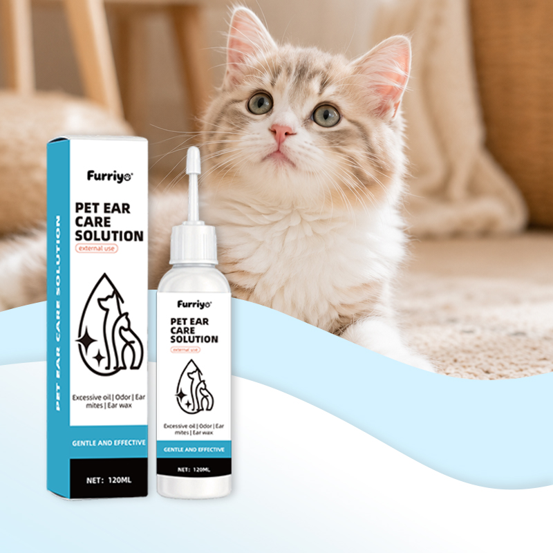 猫・犬用イヤークリーナー 120ml。ペットの耳を優しく洗浄 - Dog Ear Cleaner Solution Drops Wash のレビューと価格