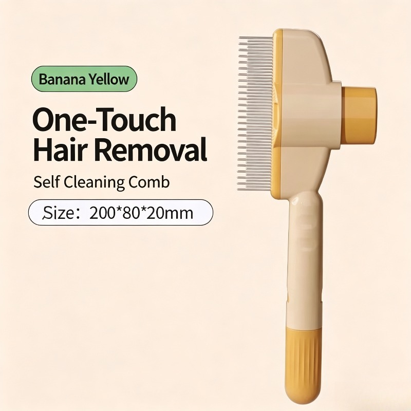 ペット用セルフクリーニングスリッカーブラシ、抜け毛や毛の絡ま - Slicker Brush Self Cleaning Pet Grooming のレビューと価格