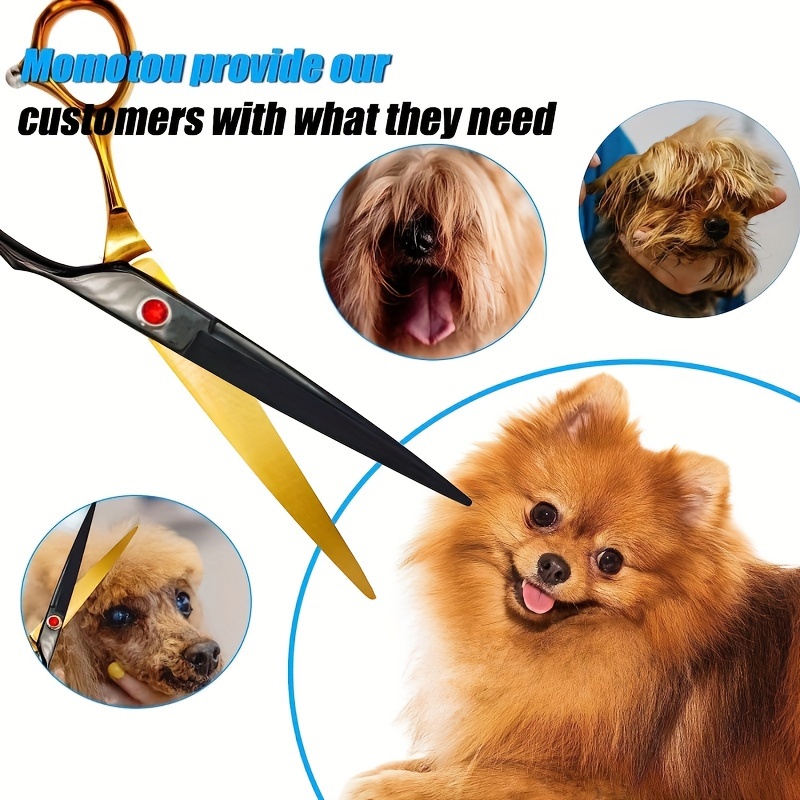 カーブドドッググルーミングシザー、プロフェッショナルペット用 - Professional Pet Grooming Scissors Curved のレビューと価格