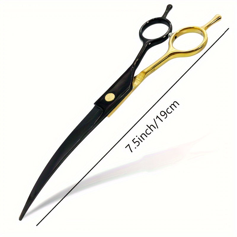 カーブドドッググルーミングシザー、プロフェッショナルペット用 - Professional Pet Grooming Scissors Curved のレビューと価格