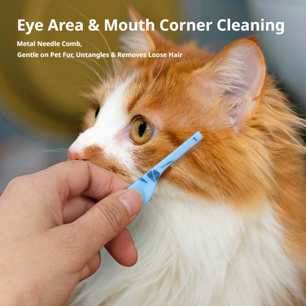 猫用フェイスコーム ミニステンレス製涙やけ除去ブラシ 小型犬 - Flea Comb Fine Tooth Pet Tear Stain のレビューと価格