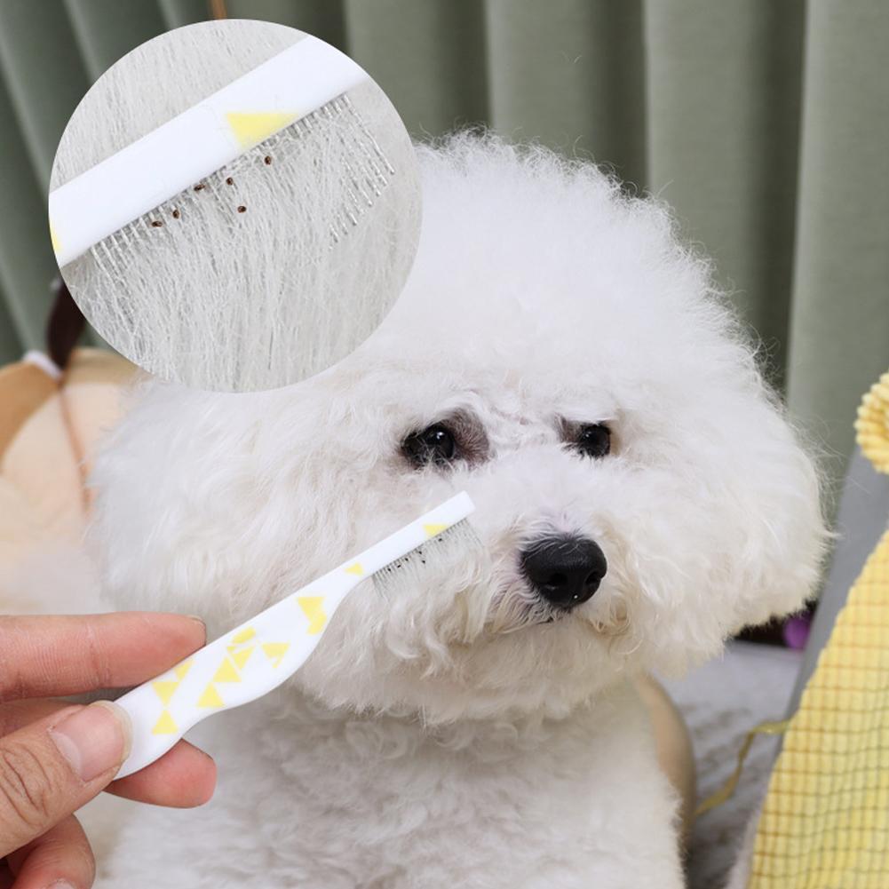 猫用フェイスコーム ミニステンレス製涙やけ除去ブラシ 小型犬 - Flea Comb Fine Tooth Pet Tear Stain のレビューと価格