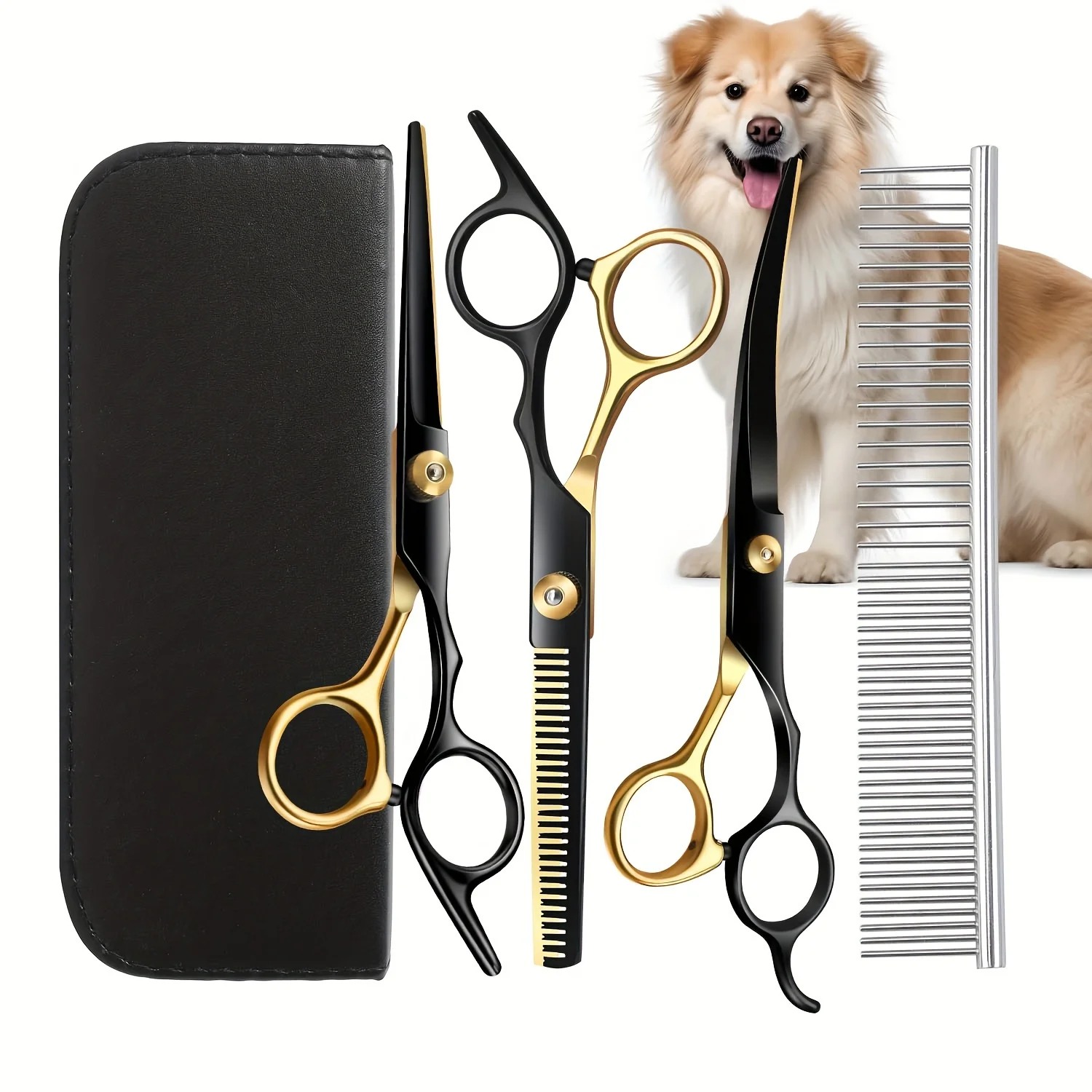 プロ仕様の7インチ湾曲型ペット用バリカン - 高品質ステンレ - Professional Pet Grooming Scissors Curved のレビューと価格