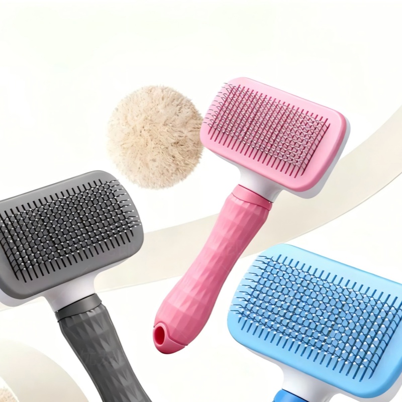 セルフクリーニングスリッカーブラシ ペットの毛取りコーム 効 - Slicker Brush Self Cleaning Pet Grooming のレビューと価格