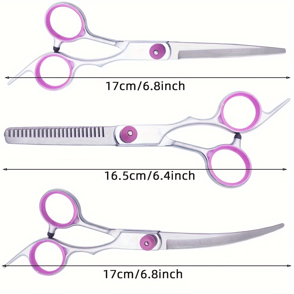 5点セット プロ仕様 犬用グルーミングハサミセット ステンレ - Professional Pet Grooming Scissors Curved のレビューと価格